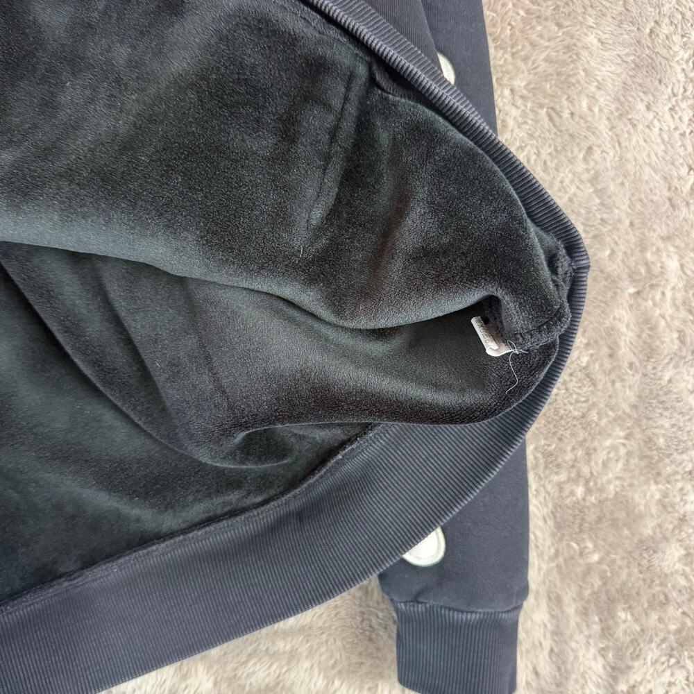 Coursemys Black Skeleton Hoodie L Large Y2K Super Thick RARE Skater Punk - Picture 8 of 13